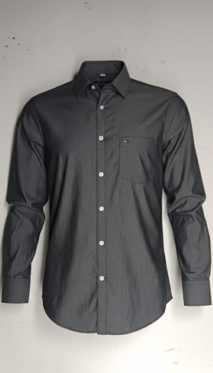 Men’s Grey Slim Fit Shirt – Stylish & Comfortable