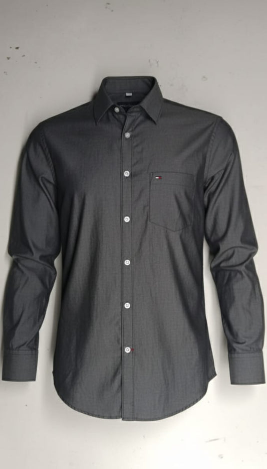 Men’s Grey Slim Fit Shirt – Stylish & Comfortable